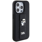 Karl Lagerfeld Gripstand dėklas iPhone 13 Pro/13 – juodas