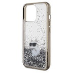 Karl Lagerfeld blizgus dėklas iPhone 13 Pro/13 – skaidrus