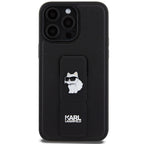 Karl Lagerfeld Gripstand dėklas iPhone 13 Pro Max – juodas