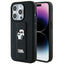 Karl Lagerfeld Gripstand dėklas iPhone 14 Pro – juodas