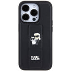 Karl Lagerfeld Gripstand dėklas iPhone 14 Pro – juodas