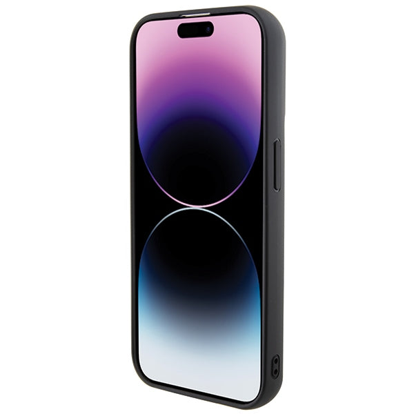 Karl Lagerfeld Gripstand dėklas iPhone 14 Pro – juodas