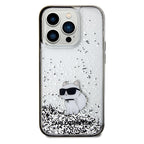 Karl Lagerfeld Choupette dėklas iPhone 14 Pro – skaidrus