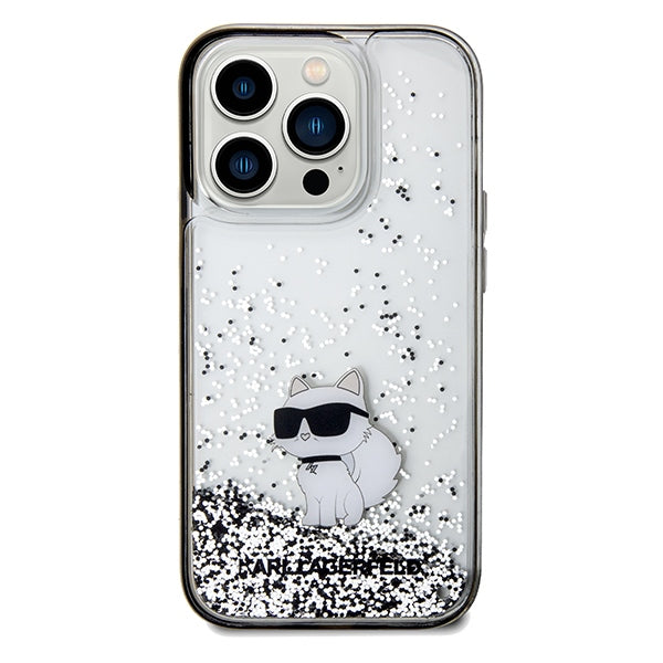 Karl Lagerfeld Choupette dėklas iPhone 14 Pro – skaidrus