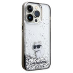 Karl Lagerfeld Choupette dėklas iPhone 14 Pro – skaidrus