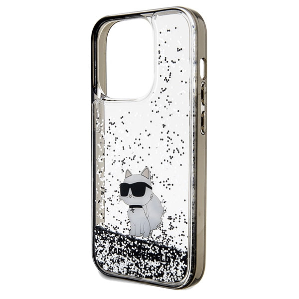 Karl Lagerfeld Choupette dėklas iPhone 14 Pro – skaidrus
