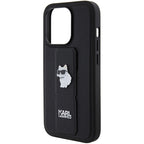 Karl Lagerfeld Gripstand dėklas iPhone 14 Pro Max – juodas