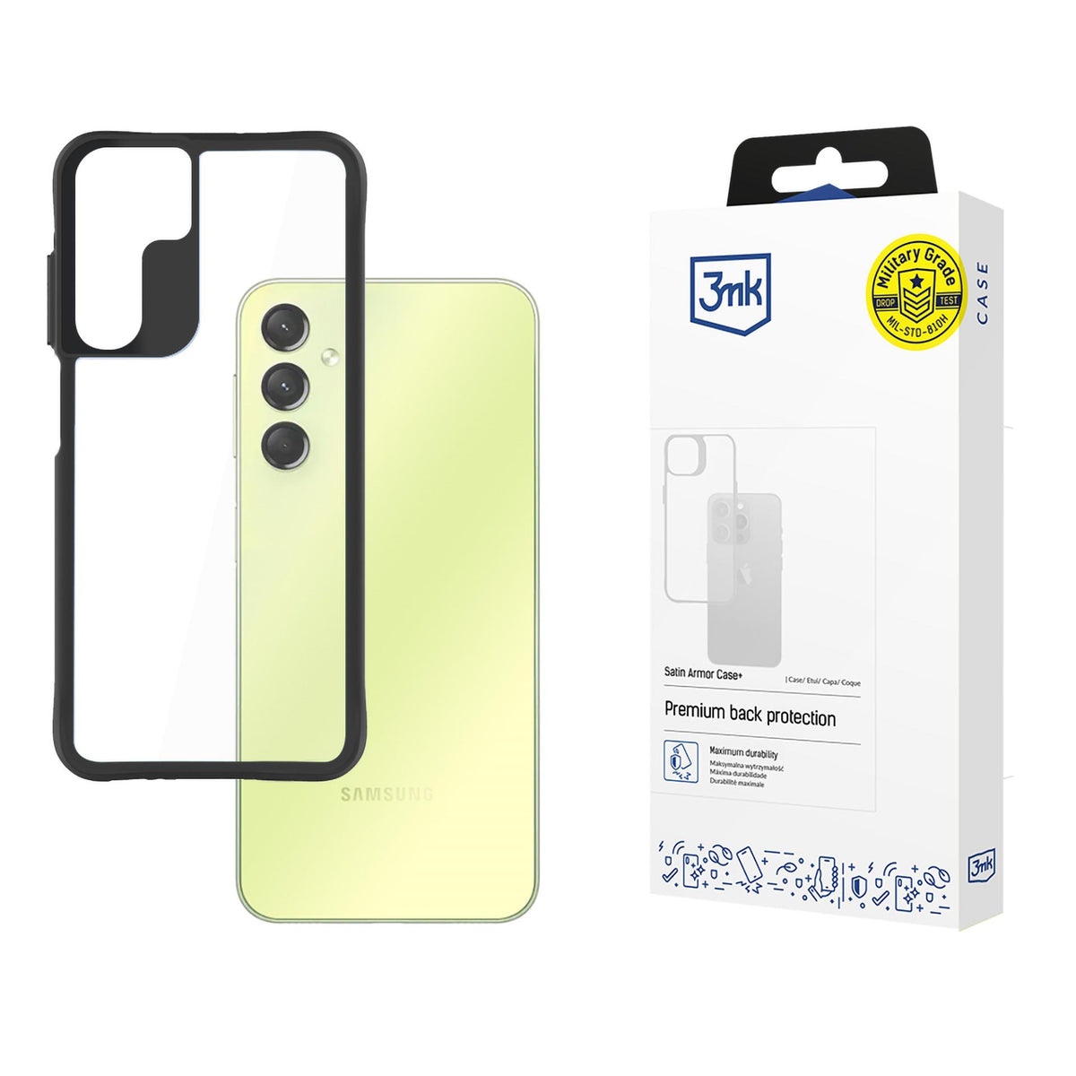 3mk Satin Armor Case+ dėklas, skirtas Samsung Galaxy A25 5G