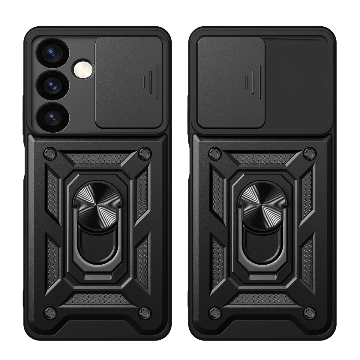 Hybrid Armor Camshield dėklas Samsung Galaxy S24+ – juodas