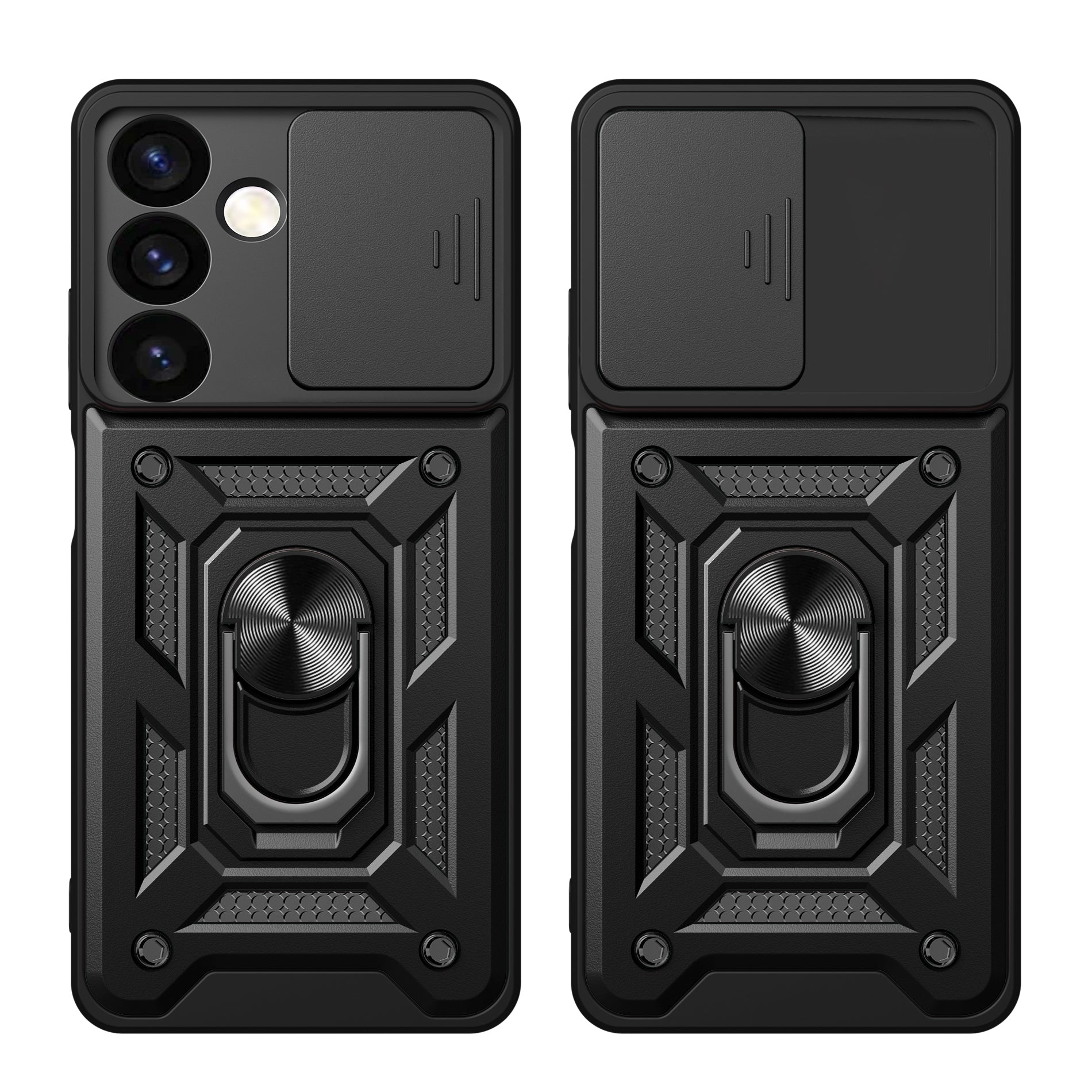 Hybrid Armor Camshield dėklas Samsung Galaxy S24+ – juodas