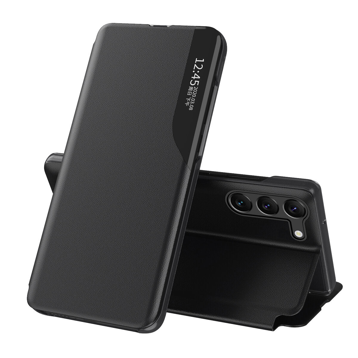 Eco odos dėklas su langeliu POCO C65 / Redmi 13C – juodas