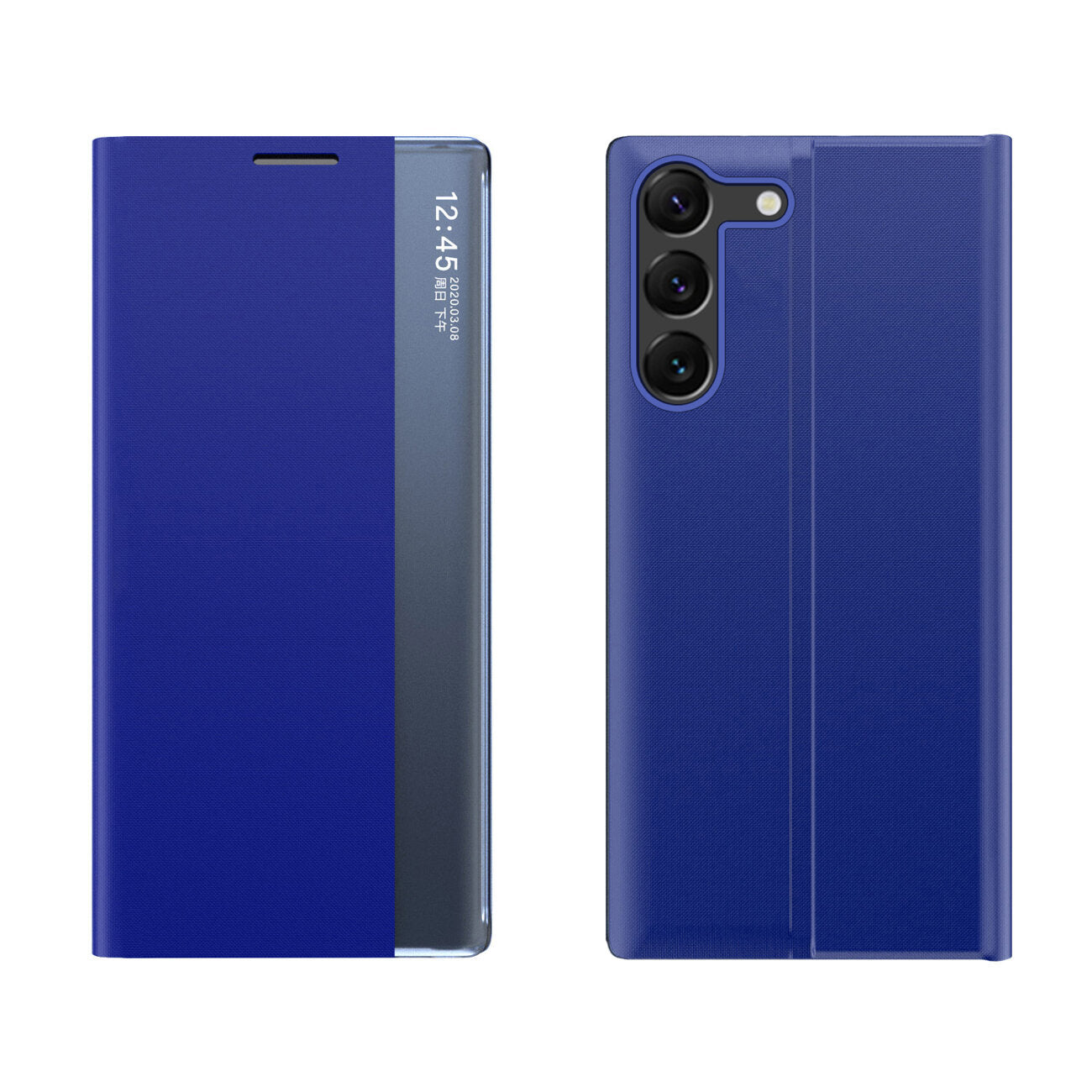 Dėklas New Sleep View Case Samsung Galaxy A05s – mėlynas -- Samsung Galaxy A05s