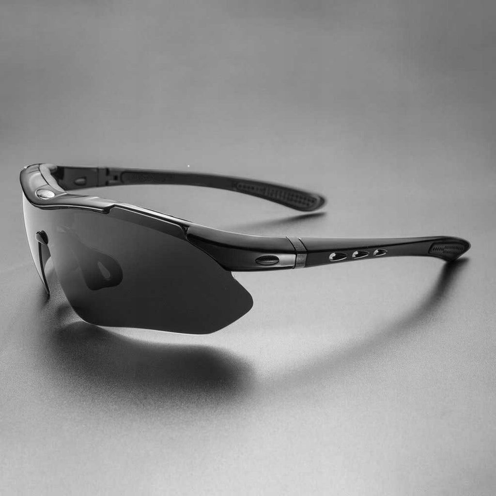 Rockbros 10003 poliarizuoti dviračio akiniai - juodi -- Cycling Eyewear