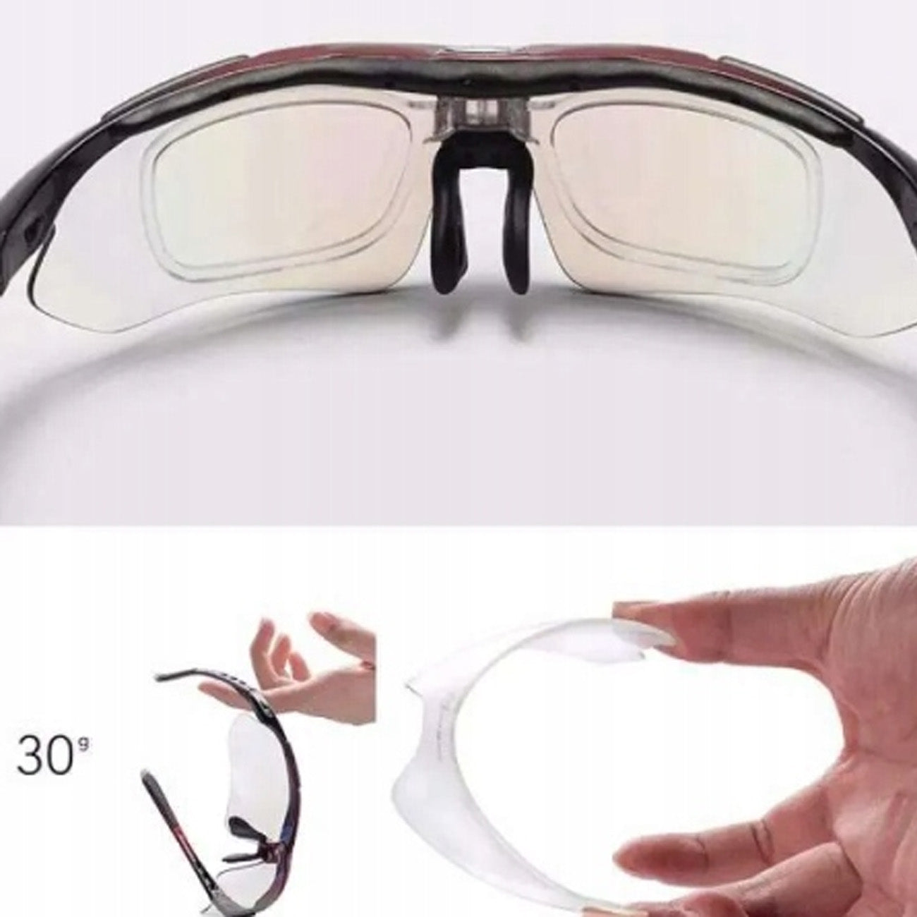 Rockbros 10003 poliarizuoti dviračio akiniai - juodi -- Cycling Eyewear
