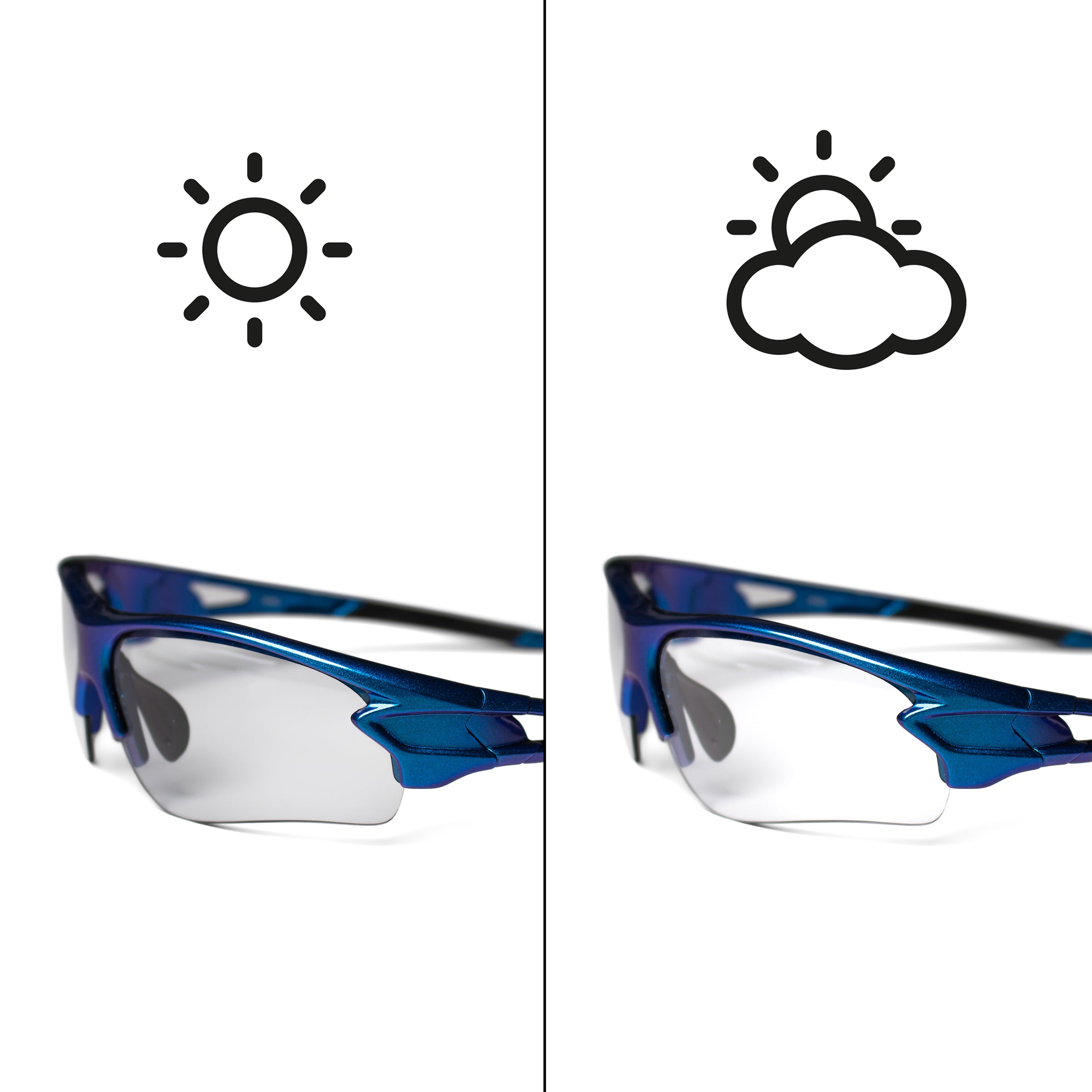 Rockbros 10069 UV400 dviračio akiniai - mėlyni -- Cycling Eyewear