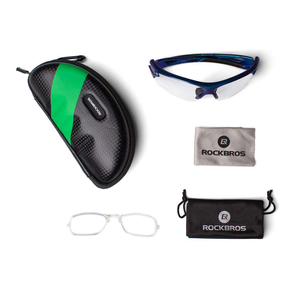 Rockbros 10069 UV400 dviračio akiniai - mėlyni -- Cycling Eyewear
