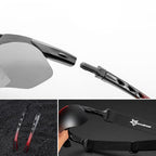 Rockbros 10141 fotochrominis UV400 dviračio akiniai - raudoni -- Cycling Eyewear