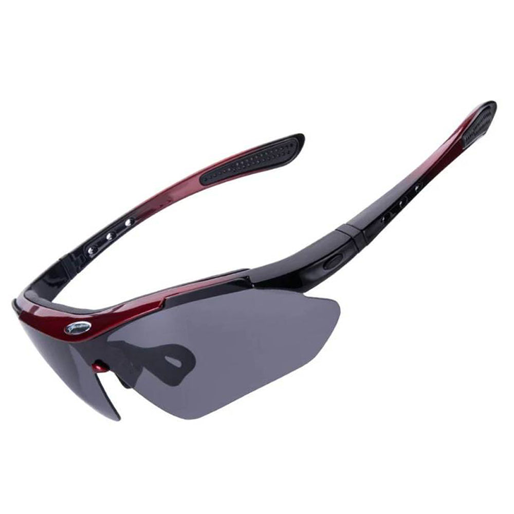 Rockbros 10141 fotochrominis UV400 dviračio akiniai - raudoni -- Cycling Eyewear