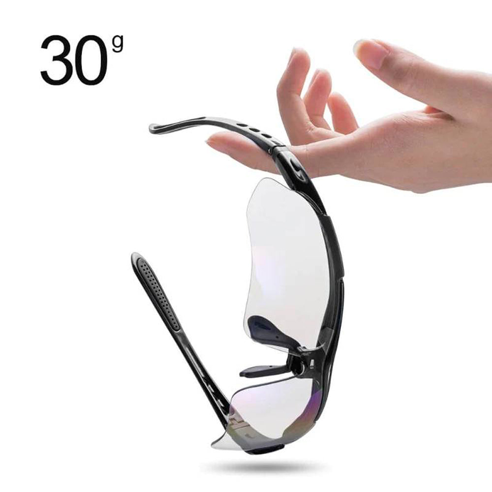 Rockbros 10143 fotochrominis UV400 dviračio akiniai - juodi -- Cycling Eyewear
