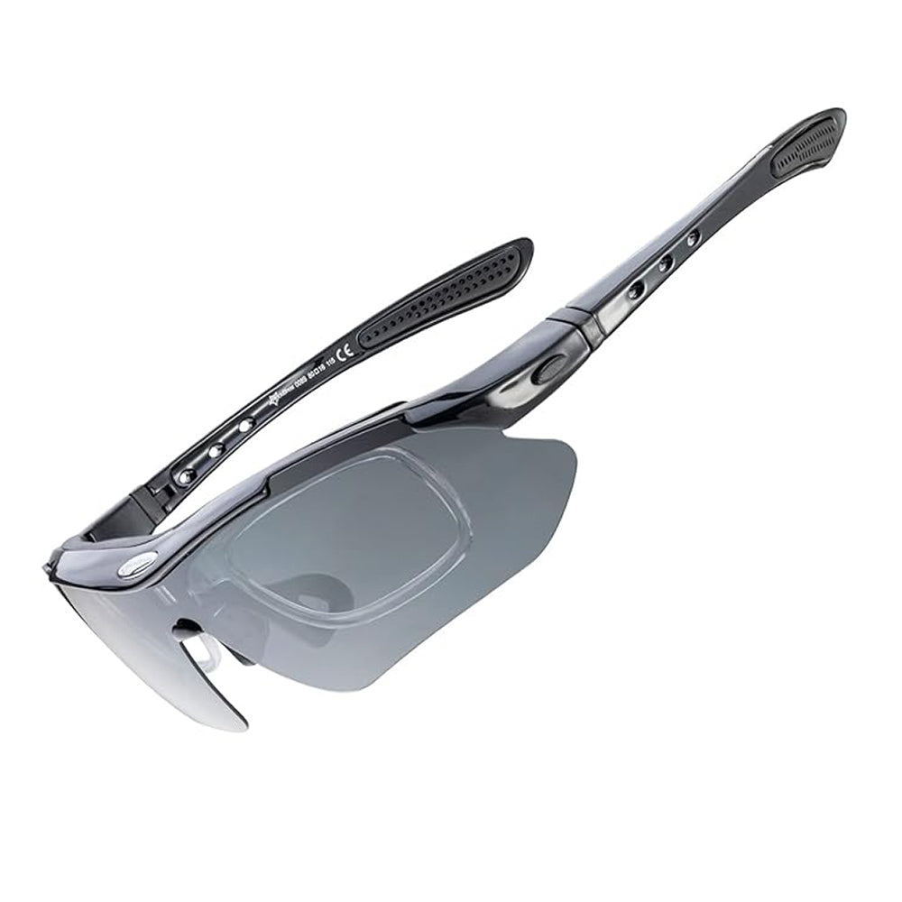 Rockbros 10143 fotochrominis UV400 dviračio akiniai - juodi -- Cycling Eyewear
