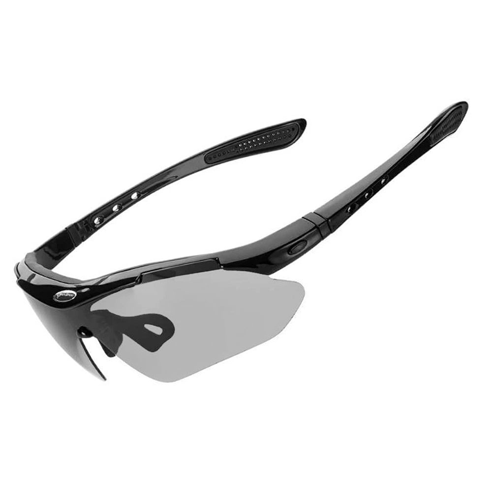 Rockbros 10143 fotochrominis UV400 dviračio akiniai - juodi -- Cycling Eyewear