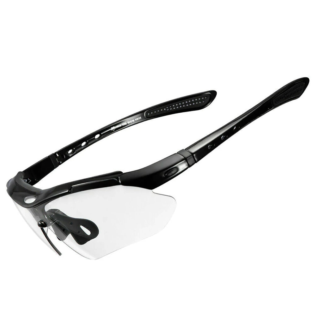 Rockbros 10143 fotochrominis UV400 dviračio akiniai - juodi -- Cycling Eyewear