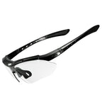 Rockbros 10143 fotochrominis UV400 dviračio akiniai - juodi -- Cycling Eyewear