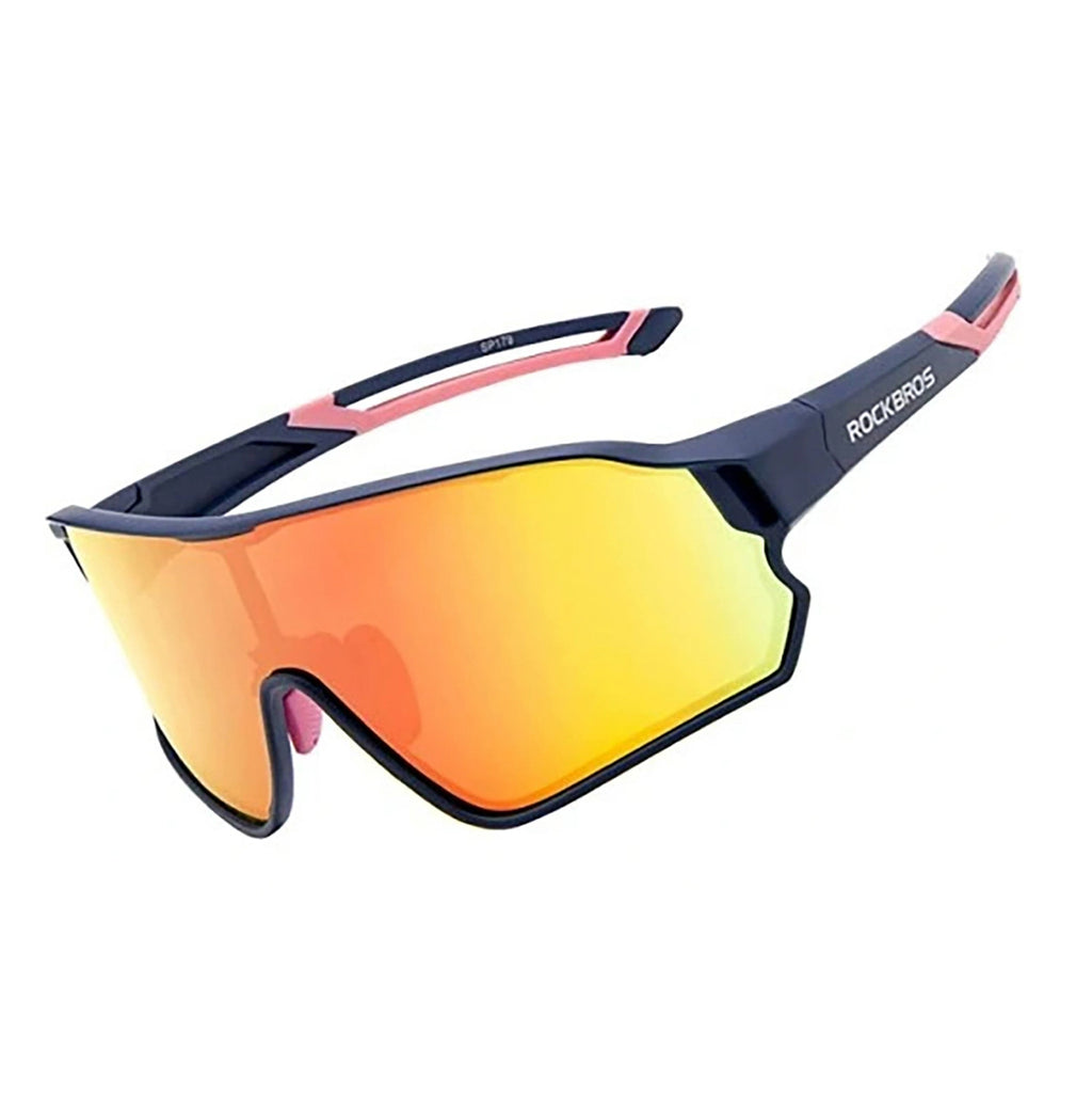 Rockbros 10134PL poliarizuoti dviračio akiniai - mėlyna-rožinė -- Cycling Eyewear