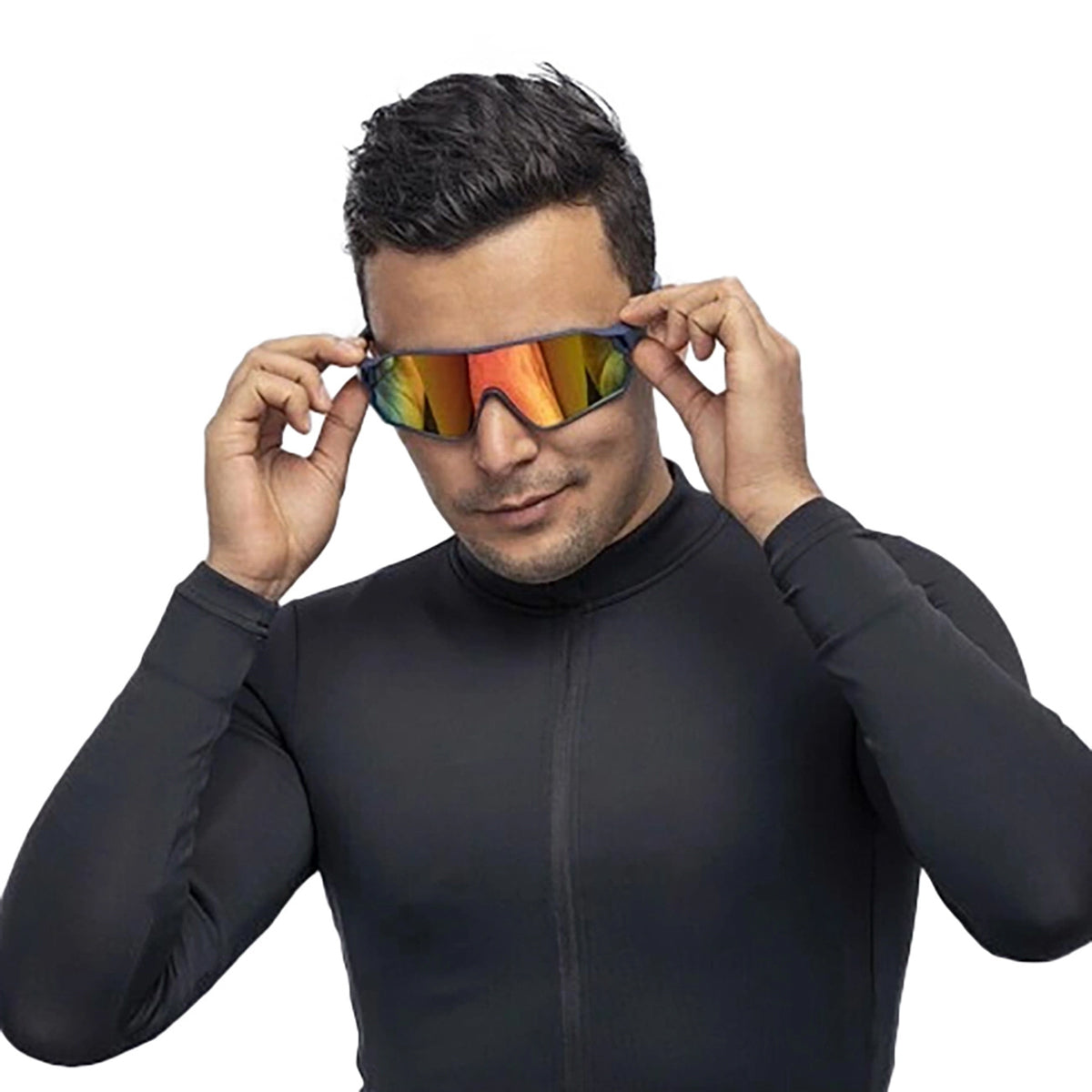 Rockbros 10134PL poliarizuoti dviračio akiniai - mėlyna-rožinė -- Cycling Eyewear