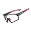 Rockbros 10135 fotochrominis dviračio akiniai - juodi ir raudoni -- Cycling Eyewear