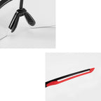 Rockbros 10173 fotochrominis dviračio akiniai - juodi ir raudoni -- Cycling Eyewear