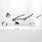 Rockbros 10173 fotochrominis dviračio akiniai - juodi ir raudoni -- Cycling Eyewear