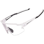 Rockbros 10172 fotochrominis dviračio akiniai - balti -- Cycling Eyewear