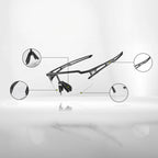 Rockbros dviračio akiniai 10175 fotochrominis - juodi -- Cycling Eyewear