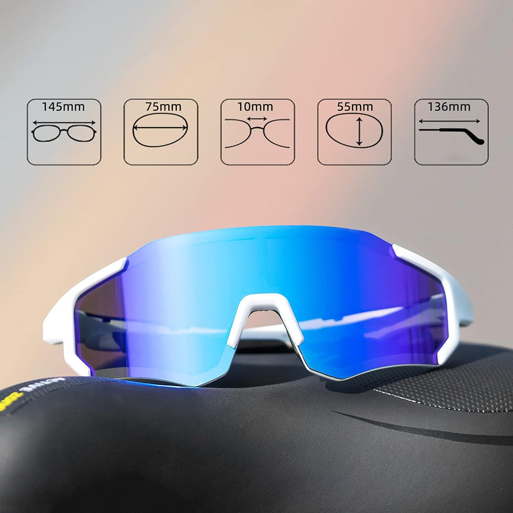 Rockbros 10183 poliarizuoti dviračio akiniai - mėlyni -- Cycling Eyewear