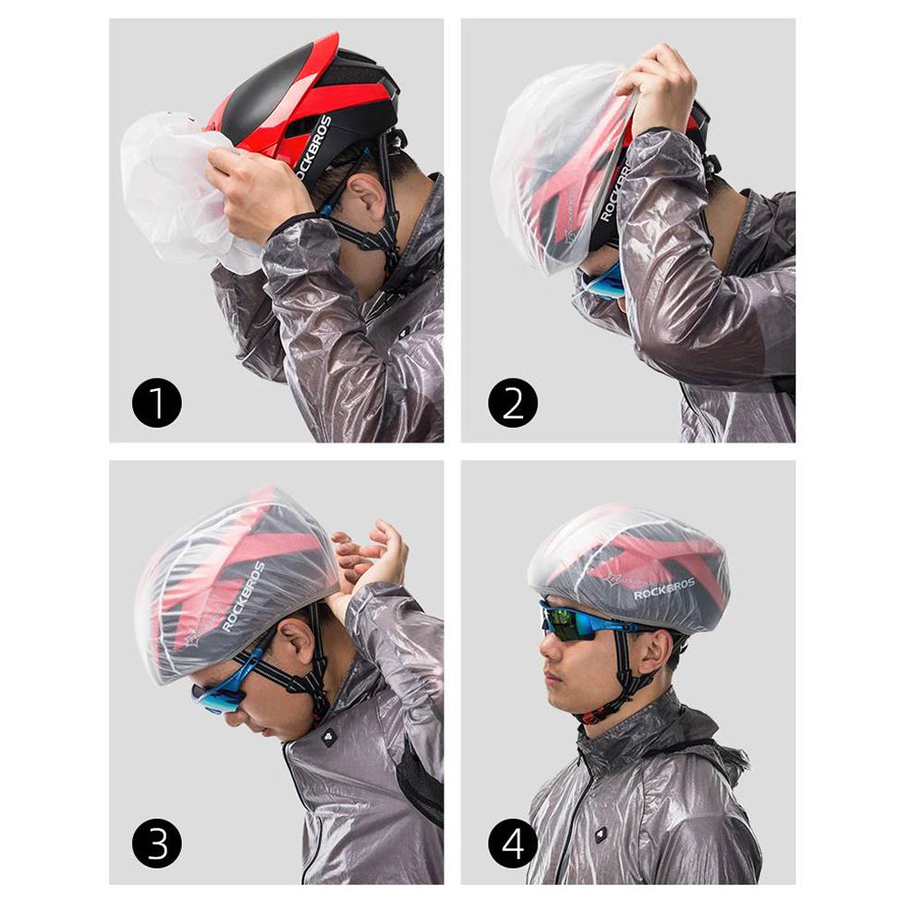 Rockbros 20001W lietaus apsauga - balta -- Bicycle Covers