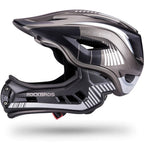 Rockbros TT-32SBTG-M vaikiškas dviračio šalmas su nuimama žandikauliu, dydis M - pilkas -- Bicycle Helmets
