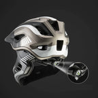 Rockbros TT-32SBTG-M vaikiškas dviračio šalmas su nuimama žandikauliu, dydis M - pilkas -- Bicycle Helmets
