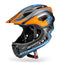 Rockbros TT-32SOBL-S vaikiškasis dviračio šalmas su nuimama bradelio apsauga, dydis S - juoda ir oranžinė -- Bicycle Helmets