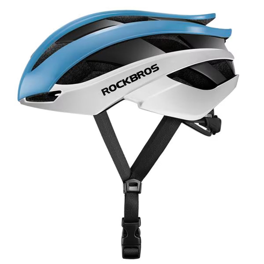 Rockbros dviračio šalmas 10110004004 dydis M - mėlyna ir balta -- Bicycle Helmets