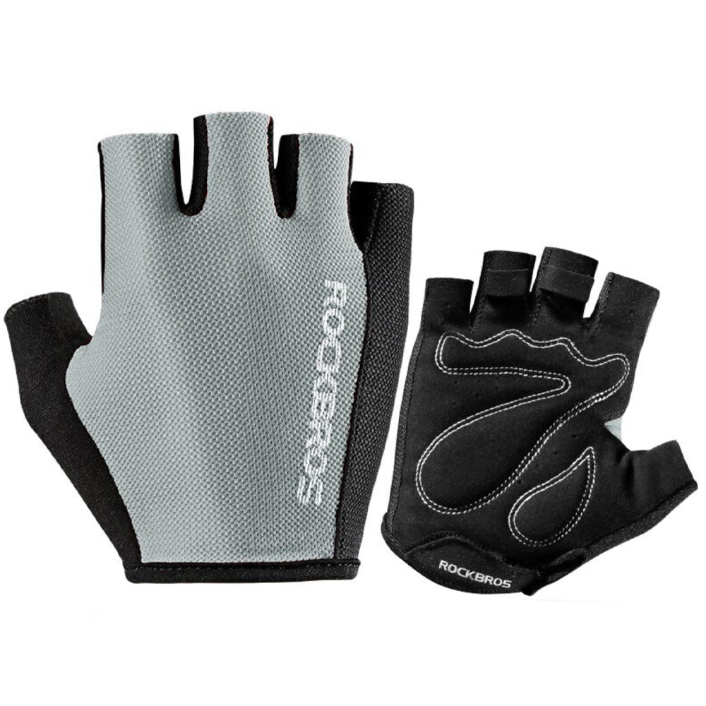 Rockbros S099GR dviračio pirštinės, XL dydis – pilkos -- Bicycle Gloves