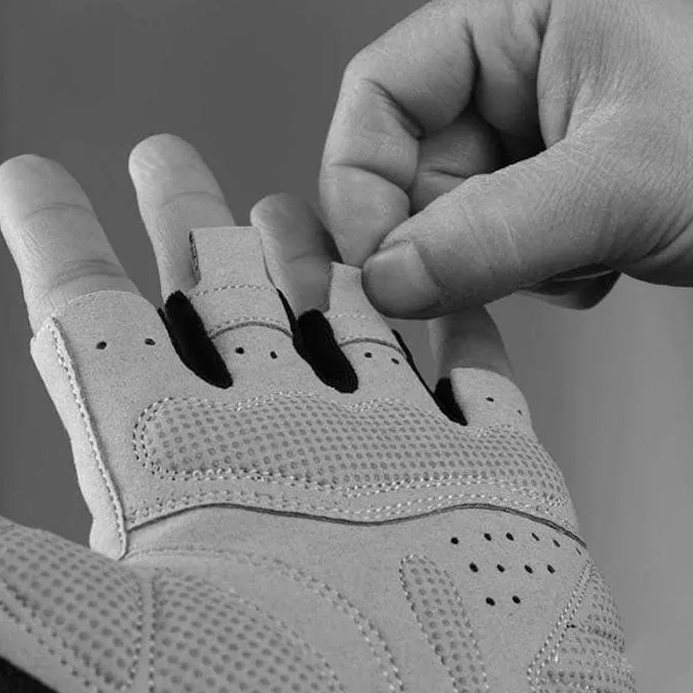 Rockbros S109GR dviračio pirštinės, dydis M - pilkos -- Bicycle Gloves