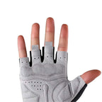 Rockbros S109GR dviračio pirštinės, dydis M - pilkos -- Bicycle Gloves
