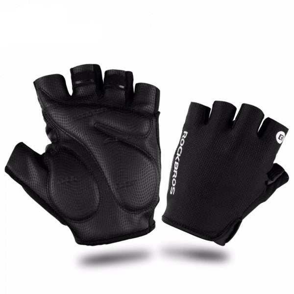 Rockbros S106BK dviračio pirštinės, dydis M - juodos -- Bicycle Gloves