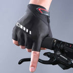 Rockbros S143-BK L dviračio pirštinės su gelio įdėklais - juodos -- Bicycle Gloves