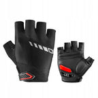 Rockbros S143-BK M dviračio pirštinės su gelio įdėklais - juodos -- Bicycle Gloves