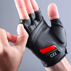 Rockbros S143-BK M dviračio pirštinės su gelio įdėklais - juodos -- Bicycle Gloves