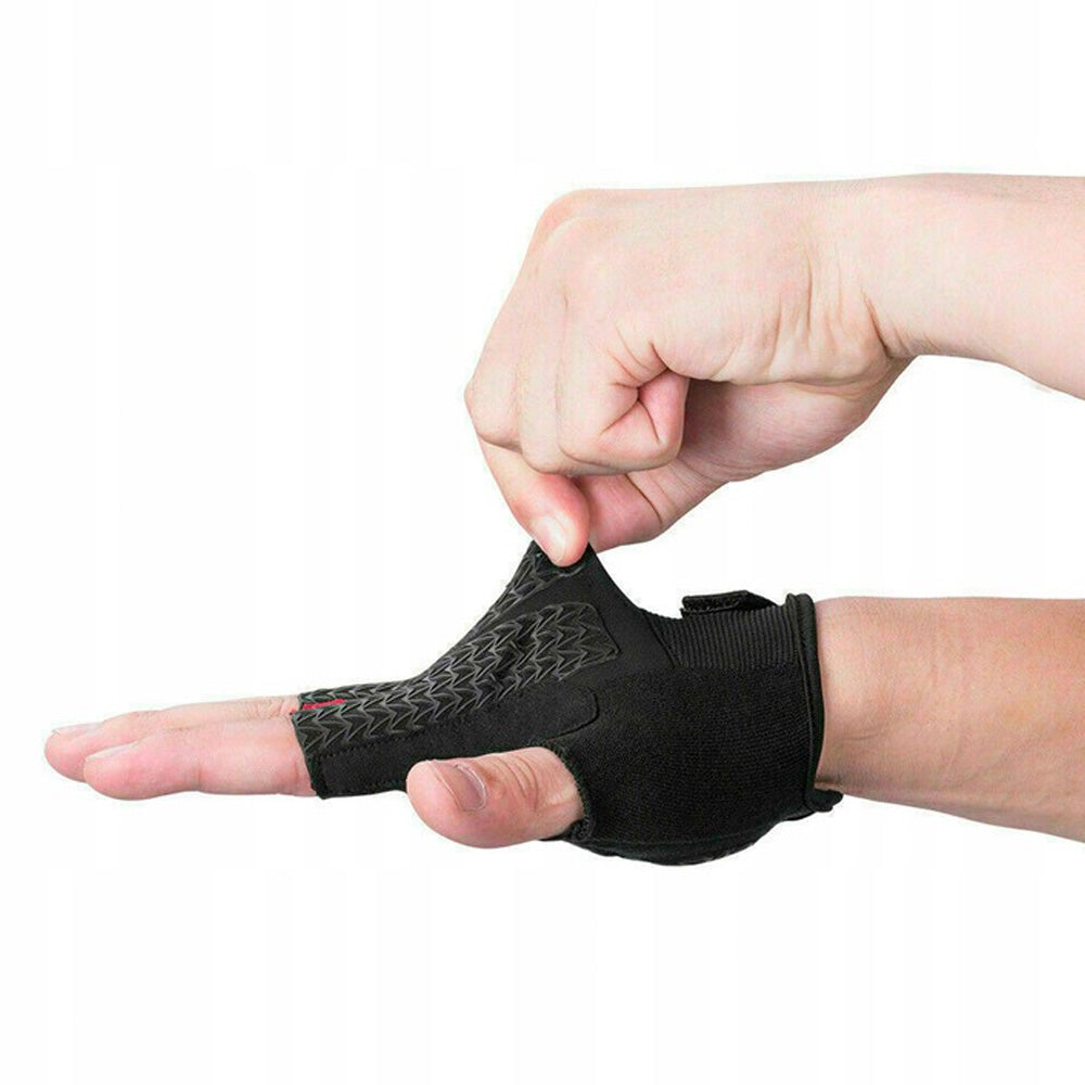 Rockbros S169BGR XXL dviračio pirštinės su gelio įdėklais - pilka -- Bicycle Gloves