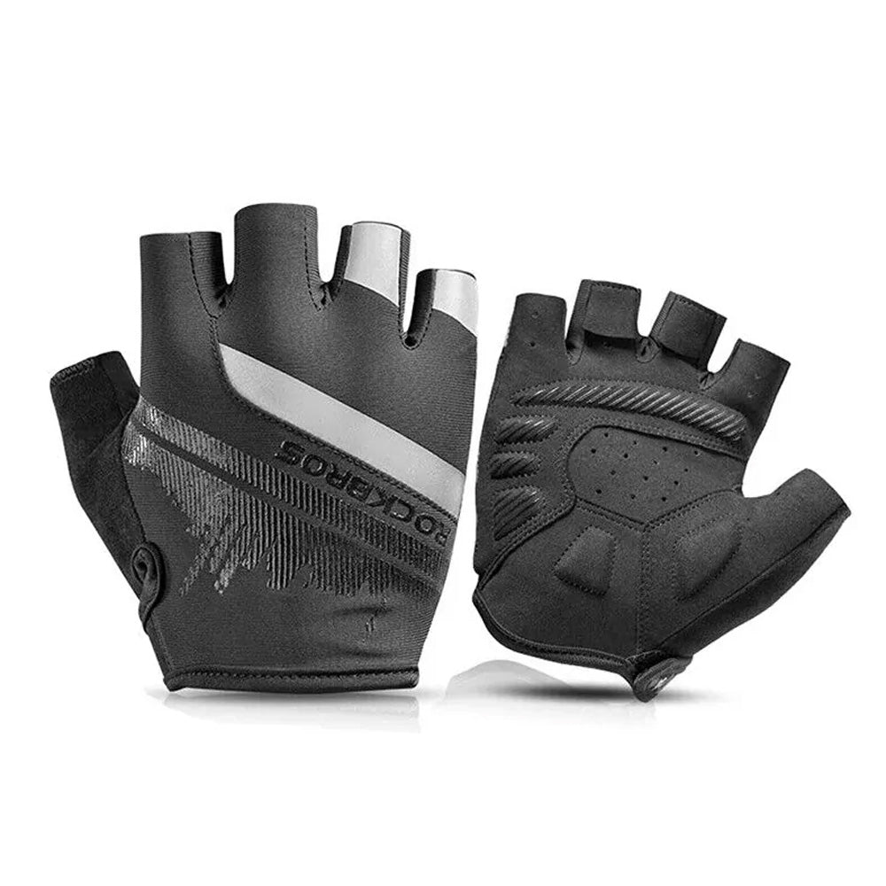 Rockbros S247 L dviračio pirštinės - juodos spalvos -- Bicycle Gloves