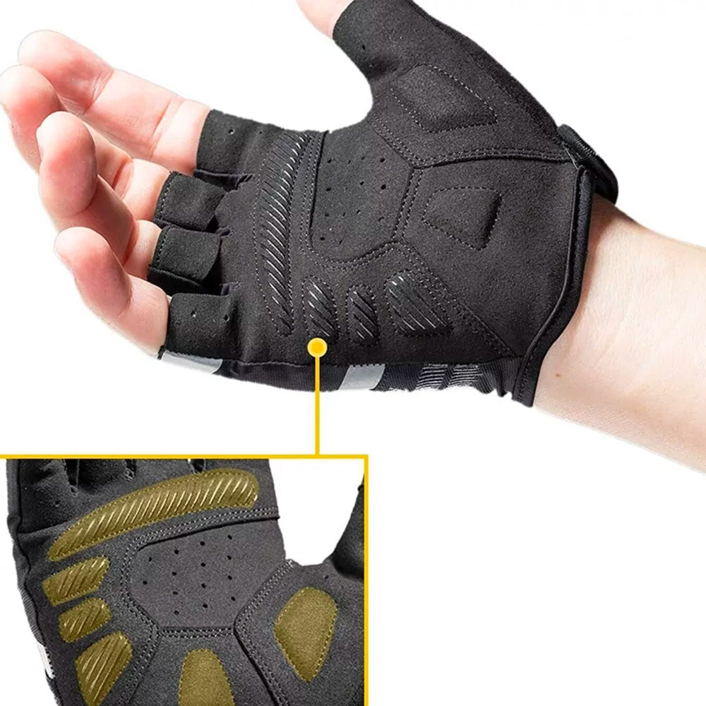 Rockbros S247 L dviračio pirštinės - juodos spalvos -- Bicycle Gloves